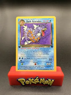 DARK GYARADOS Pokemon Card - WOTC - 1st Edition - Team Rocket - 25/82 - NM (A) - Image 1