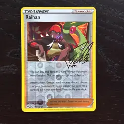 Raihan 140/159 Pokemon Crown Zenith Sword & Shield Reverse Holo Rare Card NM - Image 1