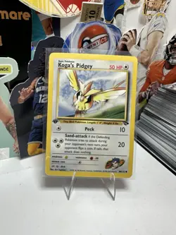 Kogas Pidgey 1st Edition 80 132 Gym Challenge 2000 Wotc Vintage Pokemon Card - Image 1
