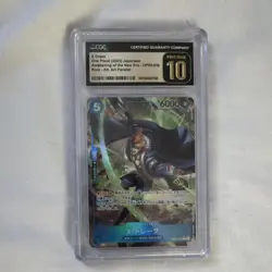 Bandai One Piece Card Game X Drake OP05-055 Alt Art CGC 10 Japanese - Image 1