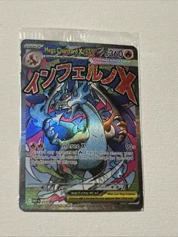 Mega Charizard x EX 023 Me: Mega Evolution Promo Holo Pokemon Card Near Mint - Image 1