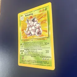 Near Mint Pokemon TCG Nidoking Base Set Holo Unlimited Holo Rare Card 11/102 LP - Image 2
