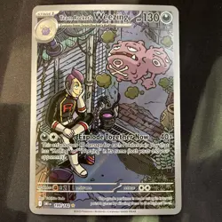 Team Rocket's Weezing Illustration Rare IR Full Art Holo 199/182 Pokemon Card - Image 1