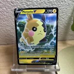 Pokemon TCG Shining Fates Ultra Rare Morpeko v Card 37/72 - Image 1