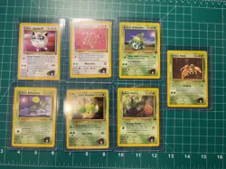 Pokemon Card Bundle Erika Gym Challenge Lot (7 Card Set) - Image 1