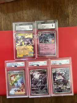 Graded Pokemon Card Lot!(5) - Image 1