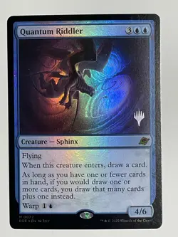 MTG x1 Quantum Riddler Promo Pack FOIL - EOE 72 NM - Magic The Gathering - Image 1