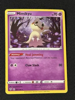 Mimikyu 81/189 Rare Holo Promo Pokemon Card Darkness Ablaze - LP/NM - Image 1