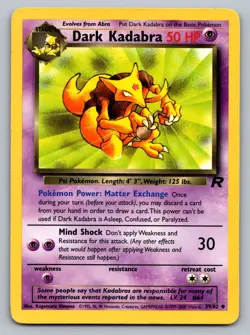 Pokemon TCG Team Rocket Dark Kadabra 39/82 - Image 1