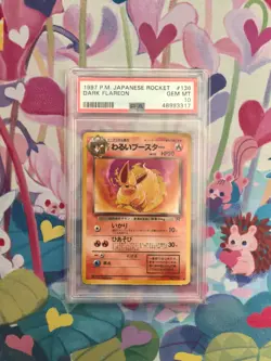 1997 POKEMON JPN ROCKET #136 DARK FLAREON PSA 10 - Image 1