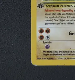 Pokemon Karte - Machomei 8/102 - 1. Edition - Base Set 1999 - Deutsch - Holo - Image 3