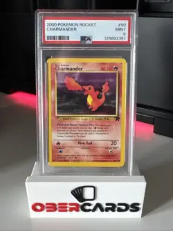 PSA 9! VINTAGE! - Charmander 50/82 - Team Rocket Pokemon TCG - Image 1