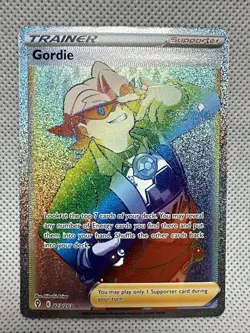 Pokemon TCG Gordie 223/203 SWSH Evolving Skies Full Art Secret Rare Holo NM/M - Image 1