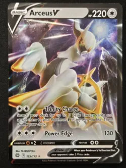 Arceus V 122/172 SWSH Brilliant Stars Ultra Rare Holo Pokemon Trading CG 2022 NM - Image 1