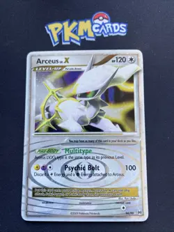 Pokemon TCG Arceus LV.X Platinum Arceus 96/99 Swirl Ultra Rare LP. - Image 1