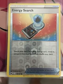 Energy Search Reverse Holo #128/159 Crown Zenith Pokemon - Image 1