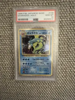 GYARADOS 1996 Japanese Pokemon Base Basic Set #130 Holo PSA 10 - Image 1