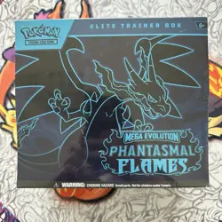 Pokemon Mega Evolution Phantasmal Flames Elite Trainer Box ETB New Sealed - Image 1