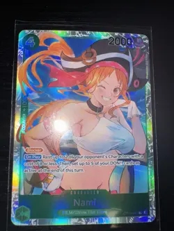 The Azure Sea's Seven One Piece CCG Nami OP14-031 SR NM English - Image 1