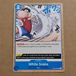 One Piece White Snake (OP06-059/376) Premium Booster -The Best- Vol. 2 NM TCG - Image 1