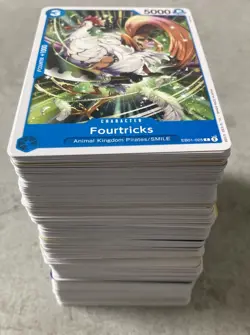 One Piece TCG Common Card Bundle. 259 Cards Total. Duplicates - Image 1