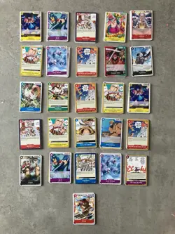 One Piece TCG Common Card Bundle. 259 Cards Total. Duplicates - Image 2