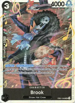 ONE PIECE Brook (046) SR Extra Booster: Memorial Collection #EB01-046 NM - Image 1