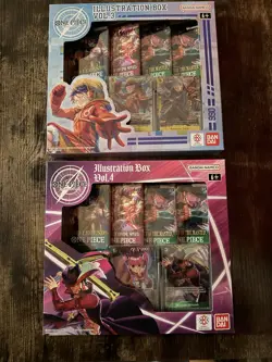One Piece TCG Illustration Box Vol 3 & 4 Factory Sealed New SHIPS FREE! - Image 1