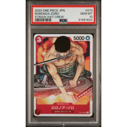 2022 One Piece JPN. Roronoa Zoro Straw Hat Crew GEN MT PSA 10 #013 - Image 1