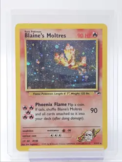BLAINE'S MOLTRES 2000 POKEMON GYM HEROES RARE HOLO 1/132 Q3668 - Image 1