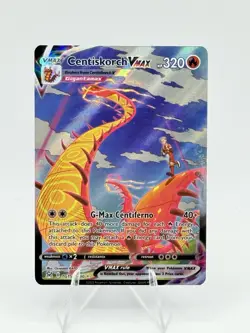 Pokemon TCG Centiskorch VMAX Full Art TG15/TG30 Lost Origin Trainer Gallery Holo - Image 1