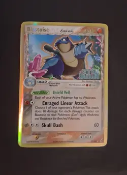 Blastoise Delta Species 2/100 EX Crystal Guardians Reverse Holo Stamped - Image 1