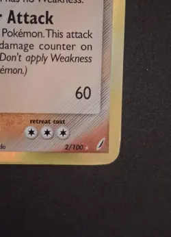 Blastoise Delta Species 2/100 EX Crystal Guardians Reverse Holo Stamped - Image 4