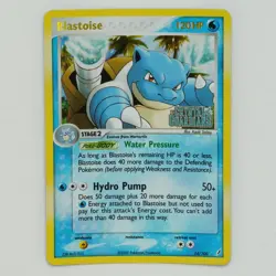 Blastoise 14/100 Stamped Holo Rare Ex Crystal Guardians Pokemon Card - Image 1