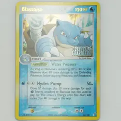 Blastoise 14/100 Stamped Holo Rare Ex Crystal Guardians Pokemon Card - Image 2