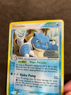 Blastoise 14/100 Stamped Reverse Holo Ex Crystal Guardians Pokemon Card NM - Image 3