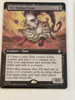 Oft-Nabbed Goat Extended Art Lorwyn Eclipsed Commander 31 - Image 1