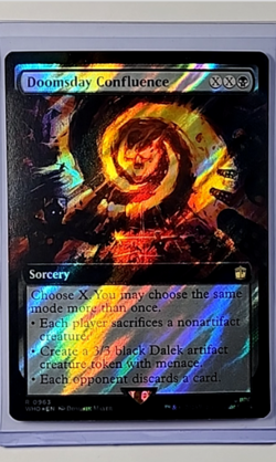 MTG Magic the Gathering Doctor Who Extended Art Surge Foil Doomsday Confluence - Image 1