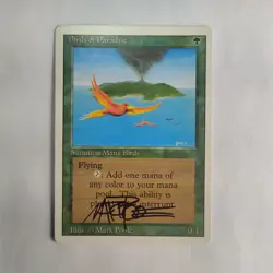 MTG Birds of Paradise Revised Edition - Signed by Artist Mark Poole - Image 1