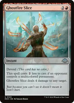 x4 Ghostfire Slice U MTG Modern Horizons 3 M/NM, English - Image 1