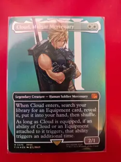 Cloud, Midgar Mercenary (Borderless) Final Fantasy Foil - Image 1