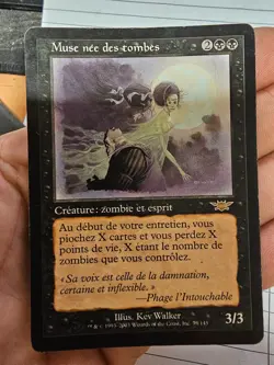 Carte MTG - Muse neee des tombes (Graveborn Muse) FR - Carte jouee - Image 1