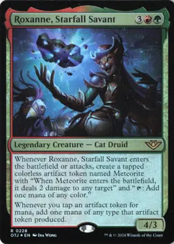 Roxanne, Starfall Savant Outlaws of Thunder Junction Foil NM 228 - Image 1