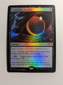 Insatiable Avarice FOIL Outlaws of Thunder Junction 91 MtG - Image 1