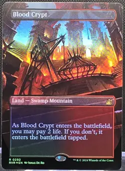 Blood Crypt #292 Ravnica Remastered Borderless Foil Rare - Image 1