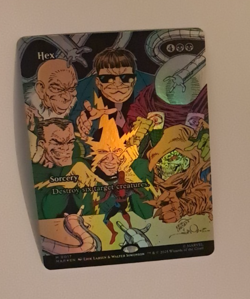 Hex Borderless Comic Poster FOIL NM Marvel Spiderman MTG MAGIC THE GATHERING - Image 1