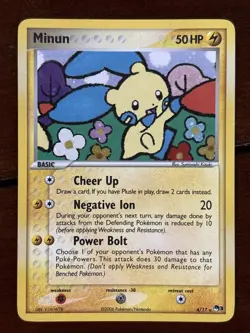 Pokemon POP Series 3 Minun 4/17 Holo Rare MP - Image 1