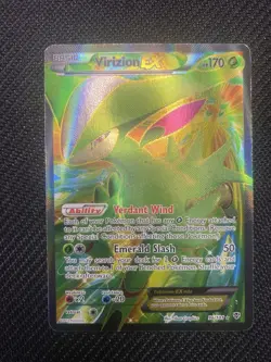 Virizion EX Full Art Ultra Rare Plasma Blast Holo 96/101 Pokemon TCG Basic - Image 1