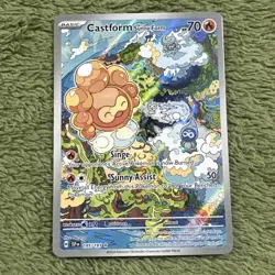 Castform Sunny Form 195/191 Surgung Sparks Illustration Rare Pokemon TCG NM - Image 1