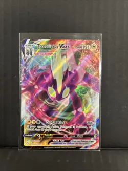 Pokemon TCG Toxtricity VMAX Rebel Clash Holo Ultra Rare - Image 1